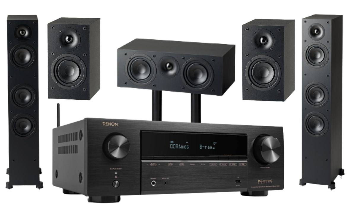 Denon AVR-X1700H 7.2 Ch AV Receiver | Paradigm Monitor SE Theater Bundle