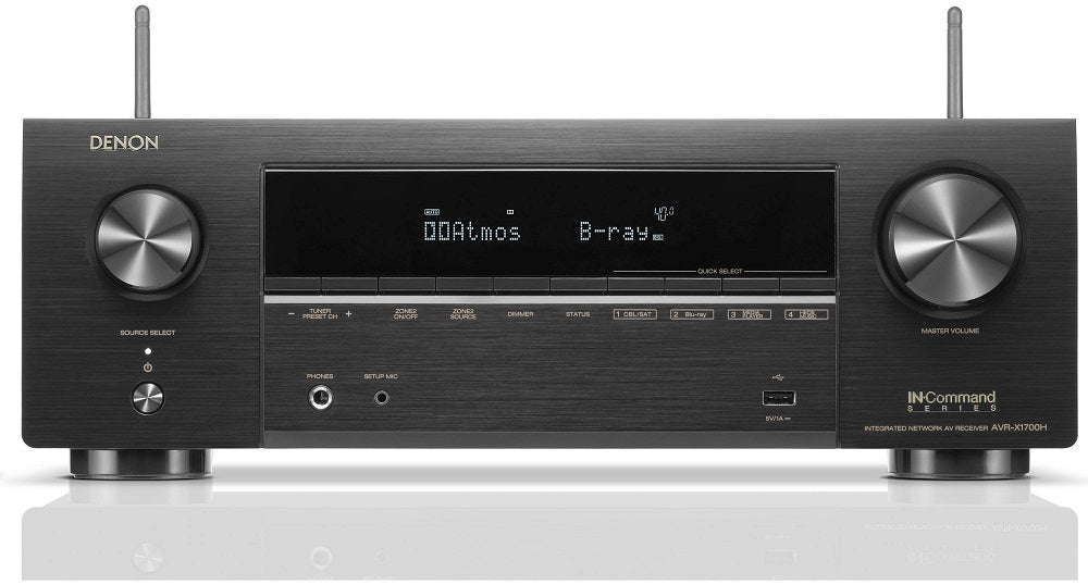 Denon AVR-X1700H 8K Home Theater AV Receiver with Dolby Atmos®