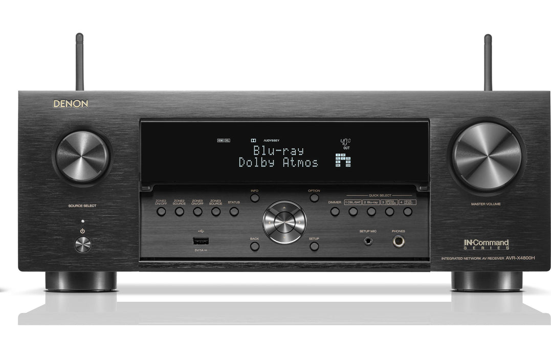 Denon AVR-X4800H 8K Home Theater AV Receiver with Dolby Atmos®