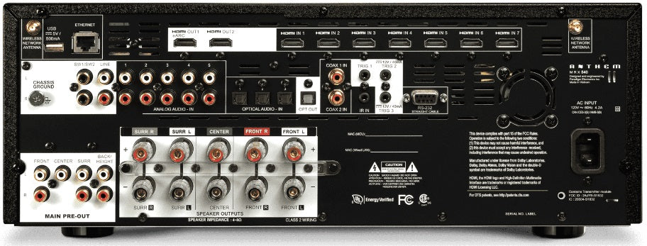 Anthem MRX 540 8K AV Receiver with Dolby Atmos